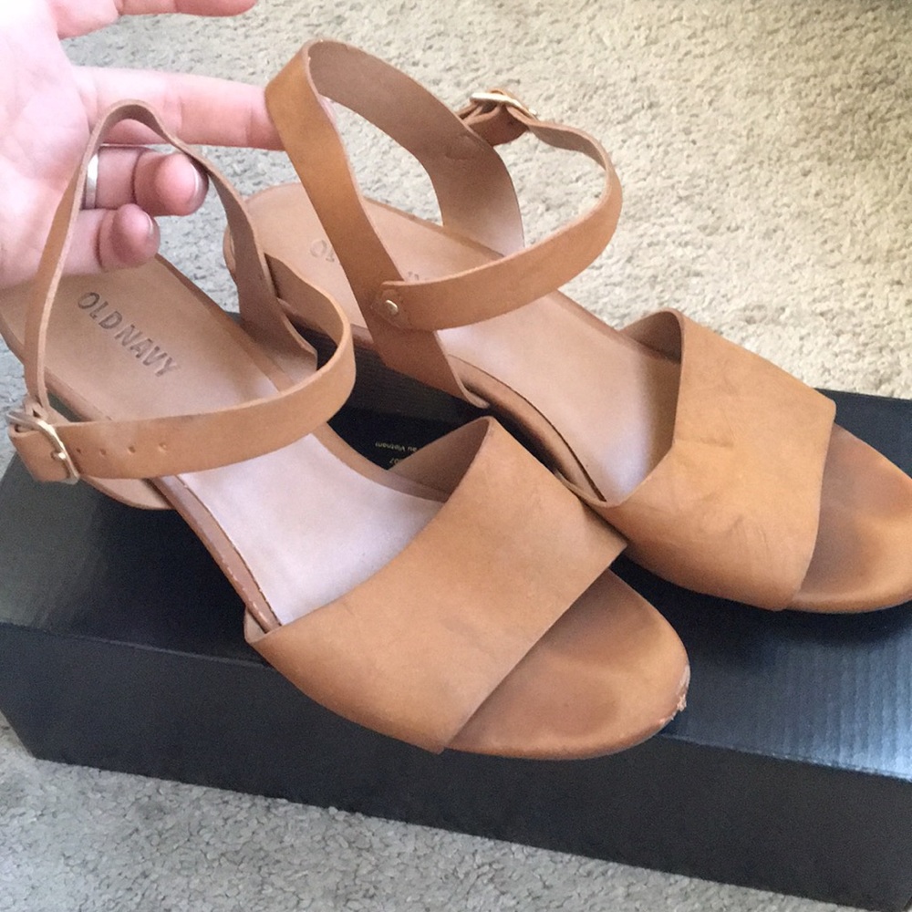 Tan/Brown Platform Heels